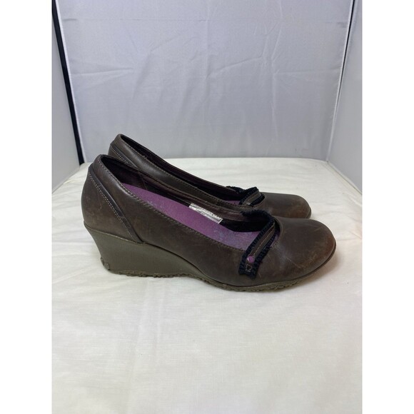 Merrell Petunia Espresso Wedge Mary Jane Women's Shoes Size 7.5 - Picture 4 of 7